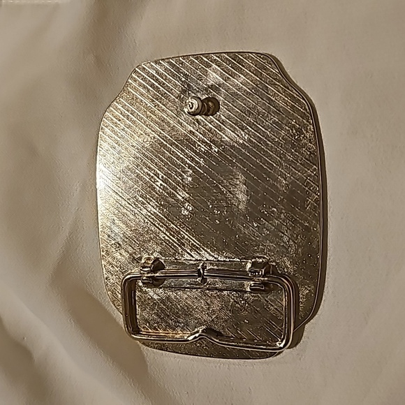 Gold and Silver Belt Buckle - Picture 2 of 2